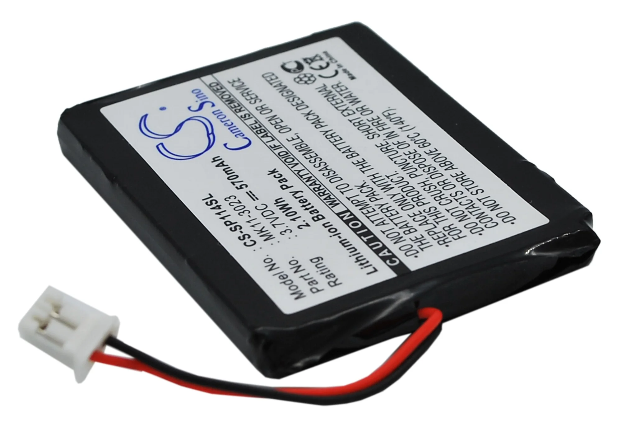 CS-SP114SL : Battery for Sony PS3 Wireless Qwerty Keypad, PlayStation 3 Wireless Qwerty Keypad, CECHZK1UC and others - Replaces Sony MK11-3023, MK11-2903, MK11-2902 - Image 2