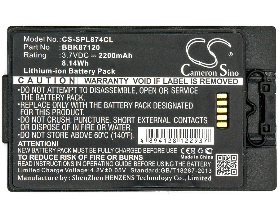 CS-SPL874CL : Battery for Spectralink 8742, PIVOT S8742, PBL87420 - Replaces Spectralink BBK87120 - Image 3