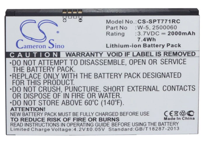 CS-SPT771RC : Battery for NETGEAR Aircard 782s, Unite AC770S, UNITE-344B - Replaces Sprint W-5, 2500060, 2500031 - Image 5