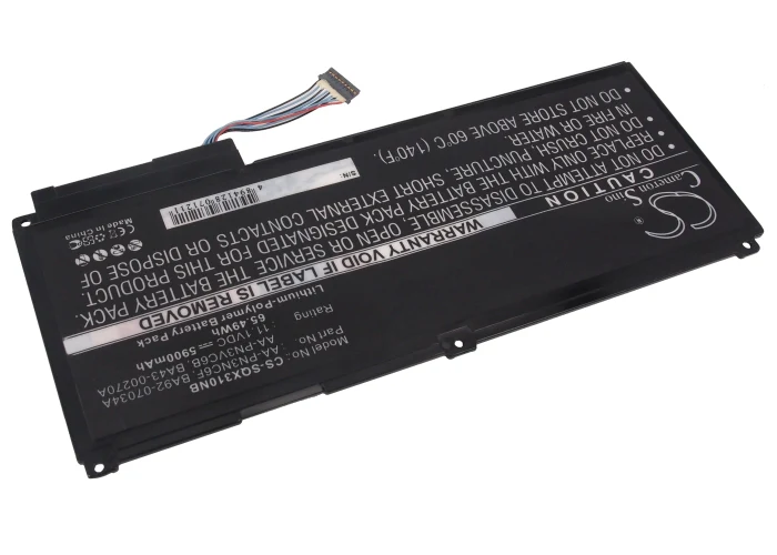 CS-SQX310NB : Battery for Samsung NP-SF511, QX310, QX410 and others - Replaces Samsung AA-PN3NC6F, BA92-07034A, AA-PN3VC6B and others - Image 2
