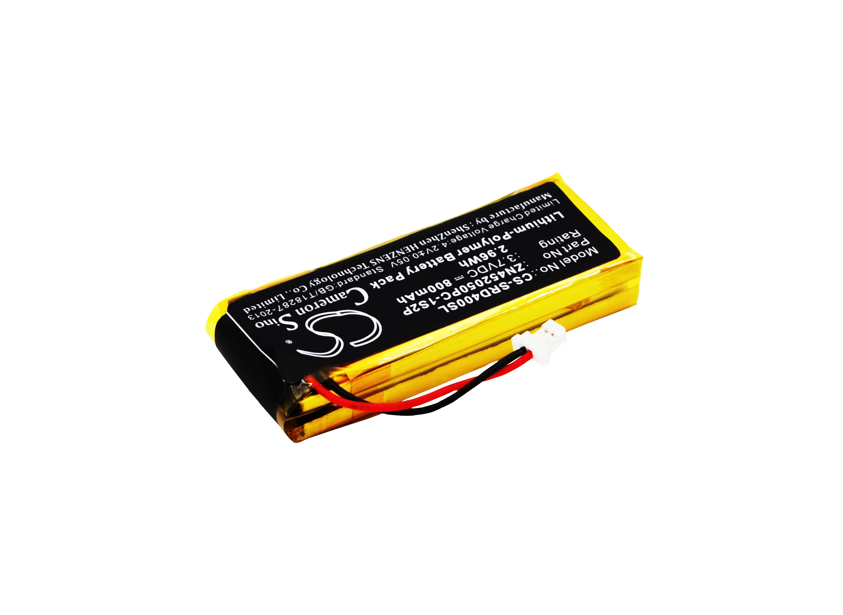 CS-SRD400SL : Battery for Cardo G4, G9, G9x and others - Replaces Cardo ZN452050PC-1S2P, BAT00002, WW452050-2P and others - Image 2