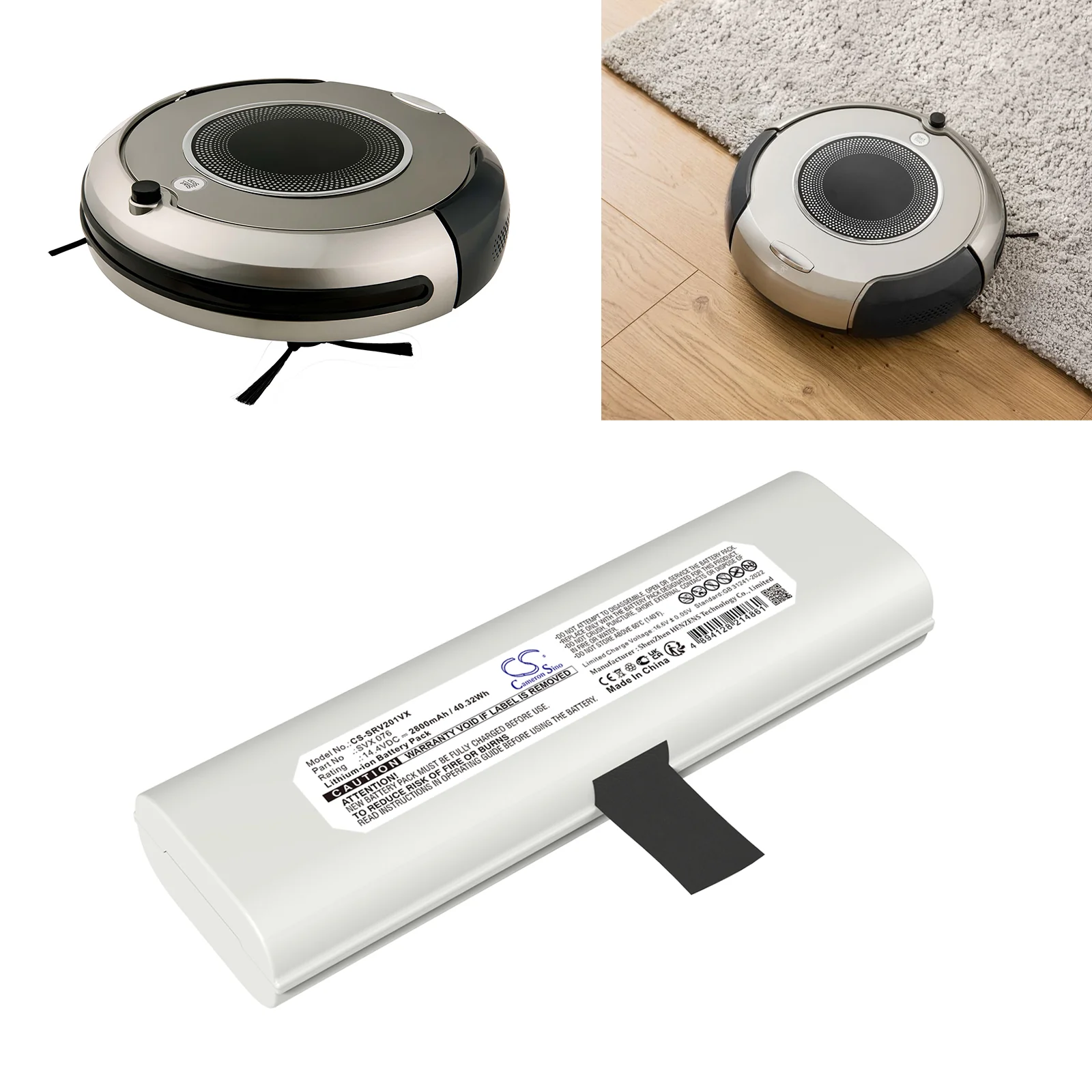 CS-SRV201VX : Battery for Sencor SRV 2010TI - Replaces Sencor SVX 076, SRX 0026 - Image 6