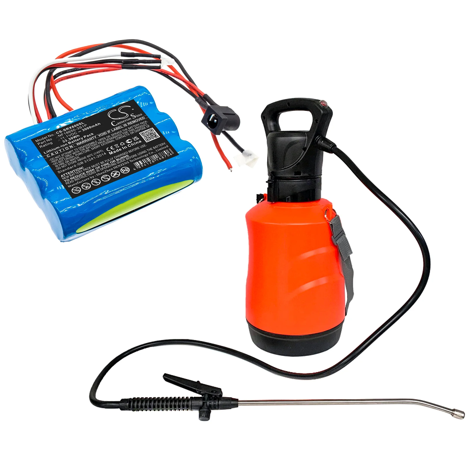 CS-SRX600SL : Battery for Sherpa SX-LIS06B - Replaces Sherpa NF18650-3S1P - Image 4