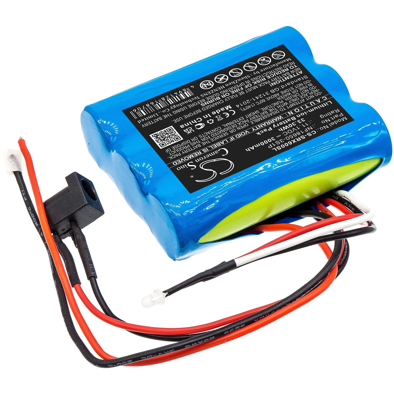CS-SRX600SL : Battery for Sherpa SX-LIS06B - Replaces Sherpa NF18650-3S1P - Image 5