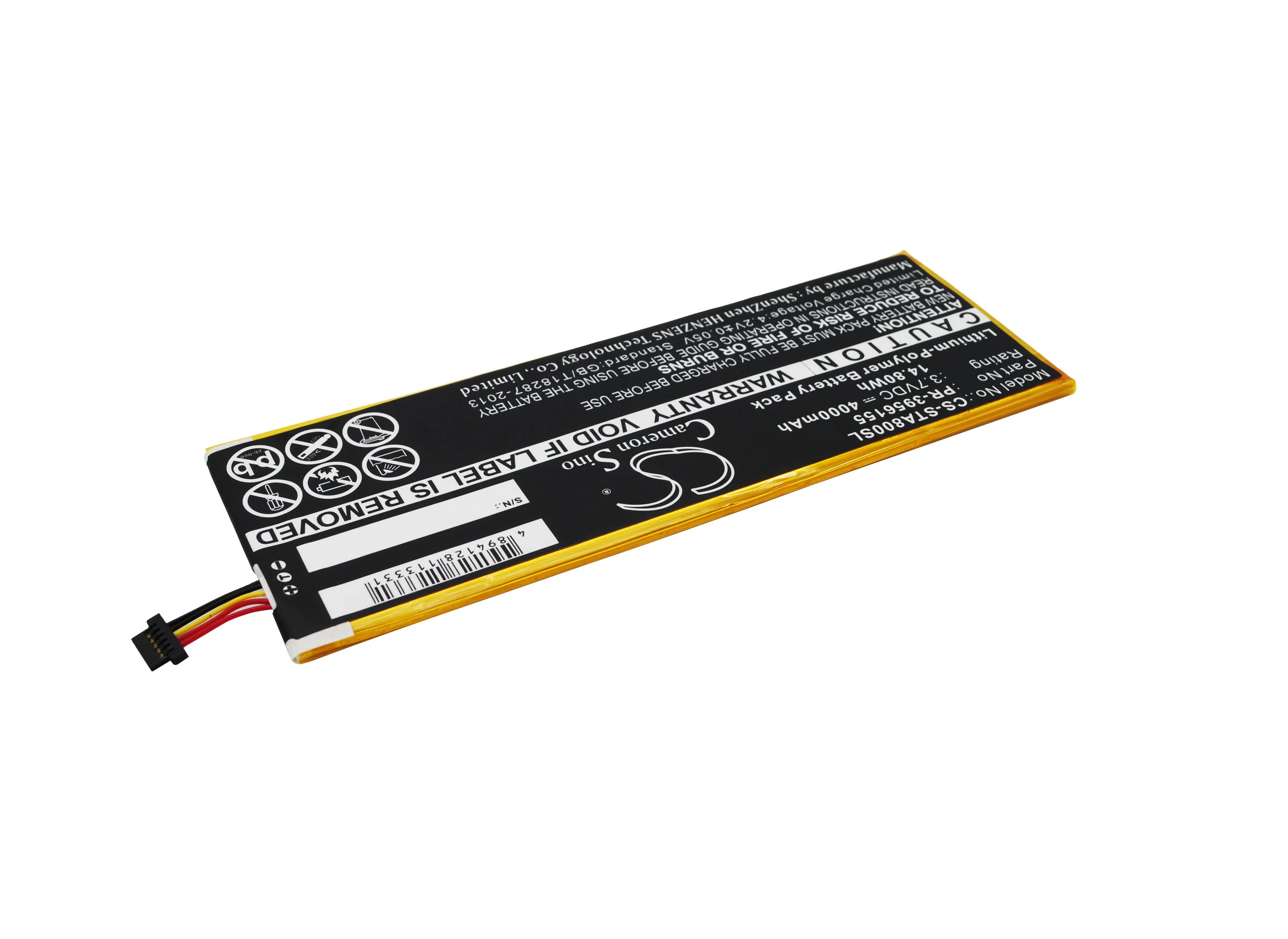 CS-STA800SL : Battery for INSIGNIA Flex 8", NS-15AT08 - Replaces INSIGNIA PR-3956155 - Image 2