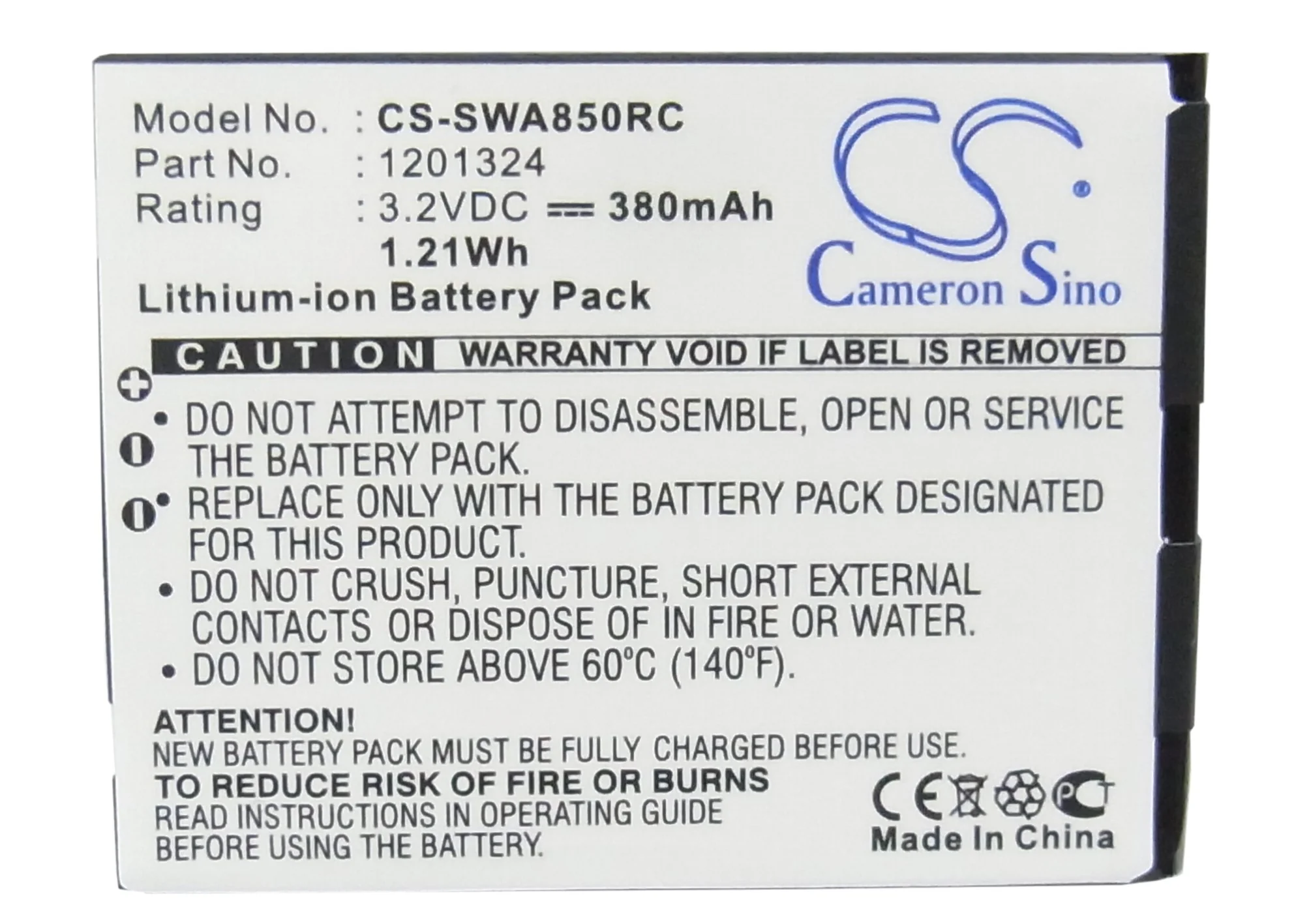 CS-SWA850RC : Battery for Sierra Wireless AirCard 875U, AirCard 595U, AirCard 880U and others - Replaces Sierra Wireless 1201324 - Image 5