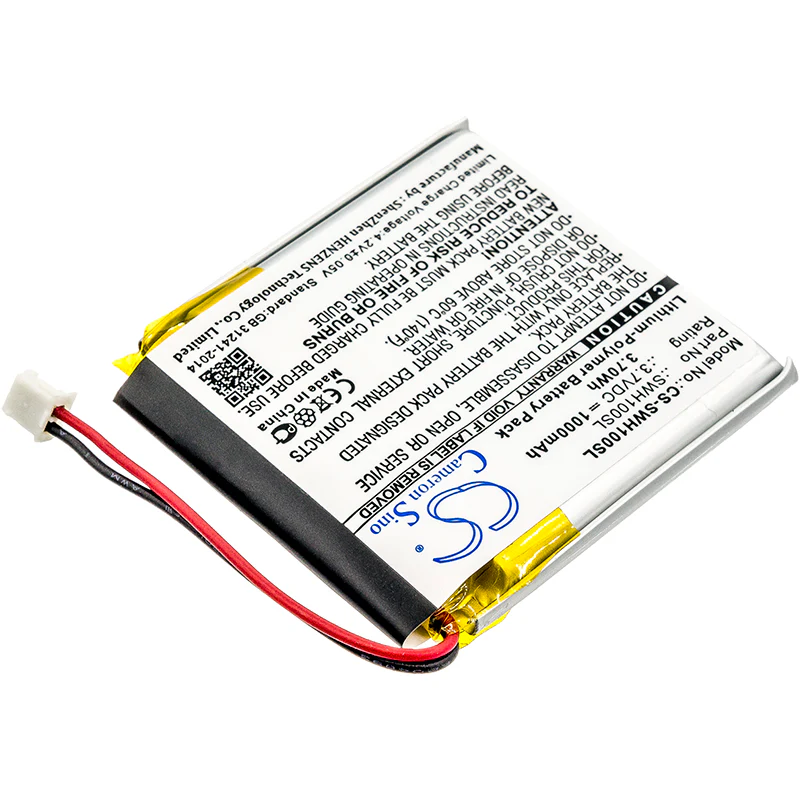 CS-SWH100SL : Battery for Sony WH-1000xM3, WH-CH710N/B, WH-XB900 and others - Replaces Sony SP 624038, SM-03, 1588-0911 and others - Image 2