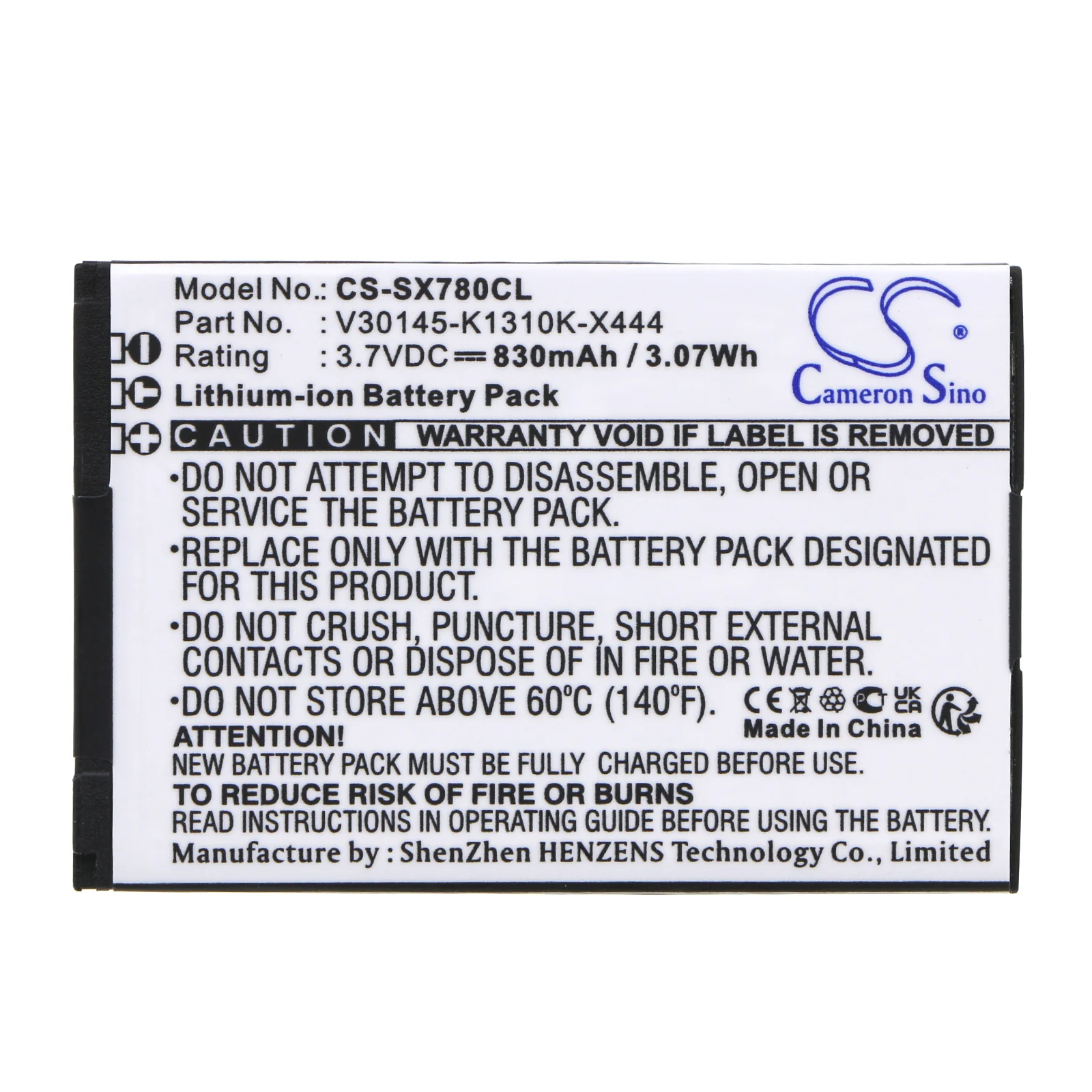 CS-SX780CL : Battery for OpenStage SL4, SL5, SL6 - Replaces Siemens V30145-K1310K-X444, V30145-K1310-X445, S30852-D2152-X1 and others - Image 3