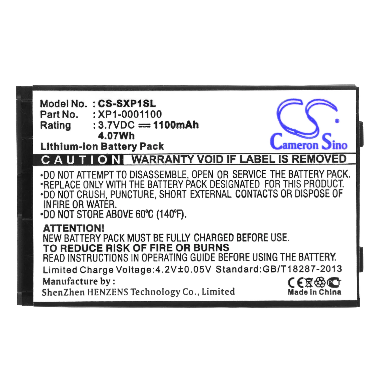 CS-SXP1SL : Battery for Socketmobile sonim XP3 Enduro, Sonim XP1, Sonim XP1 BT - Replaces Socketmobile XP1-0001100 - Image 5