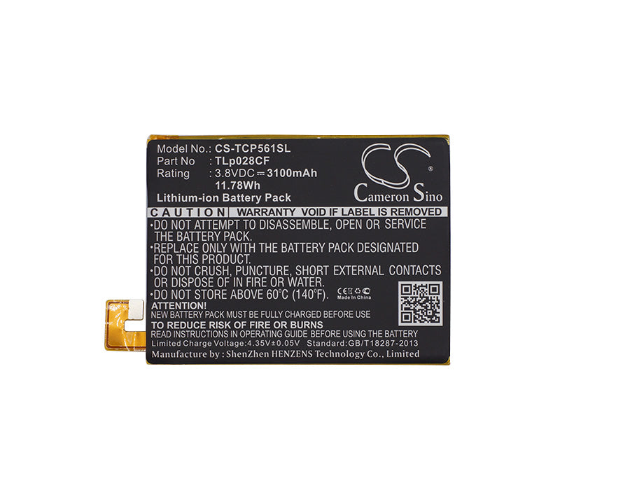 CS-TCP561SL : Battery for TCL P561U - Replaces TCL TLp028CF - Image 5
