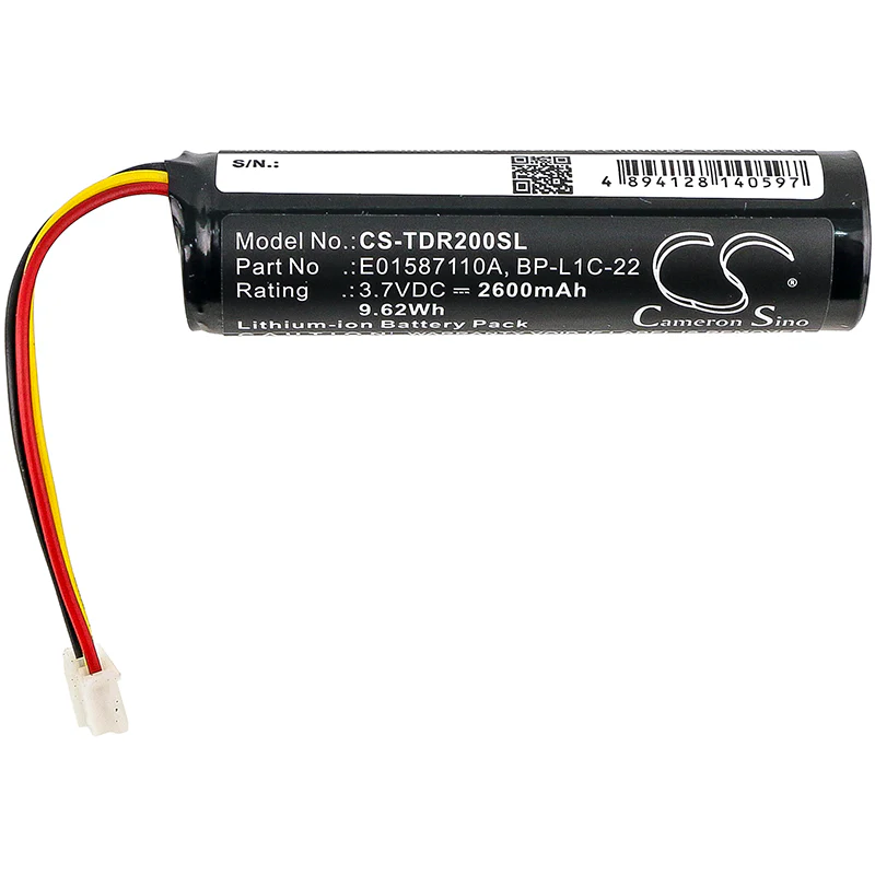 CS-TDR200SL : Battery for Tascam MP-GT1 - Replaces Tascam E01587110A, BP-L1C-22 - Image 3