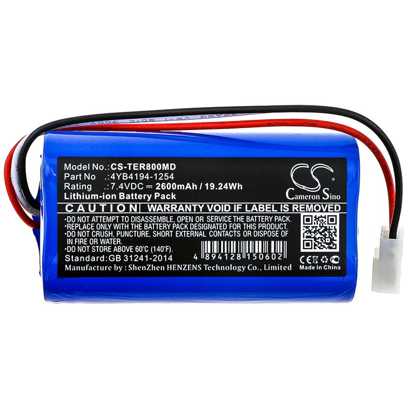 CS-TER800MD : Battery for Terumo TE-SS800 Infusion Pump, TE-SS700, TE-LF600 and others - Replaces Terumo 4YB4194-1254 - Image 3
