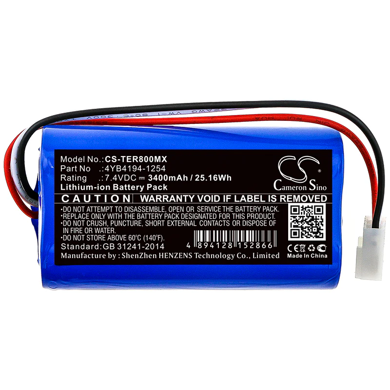CS-TER800MX : Battery for Terumo TE-SS800 Infusion Pump, TE-SS700, TE-LF600 and others - Replaces Terumo 4YB4194-1254, 110841 - Image 4