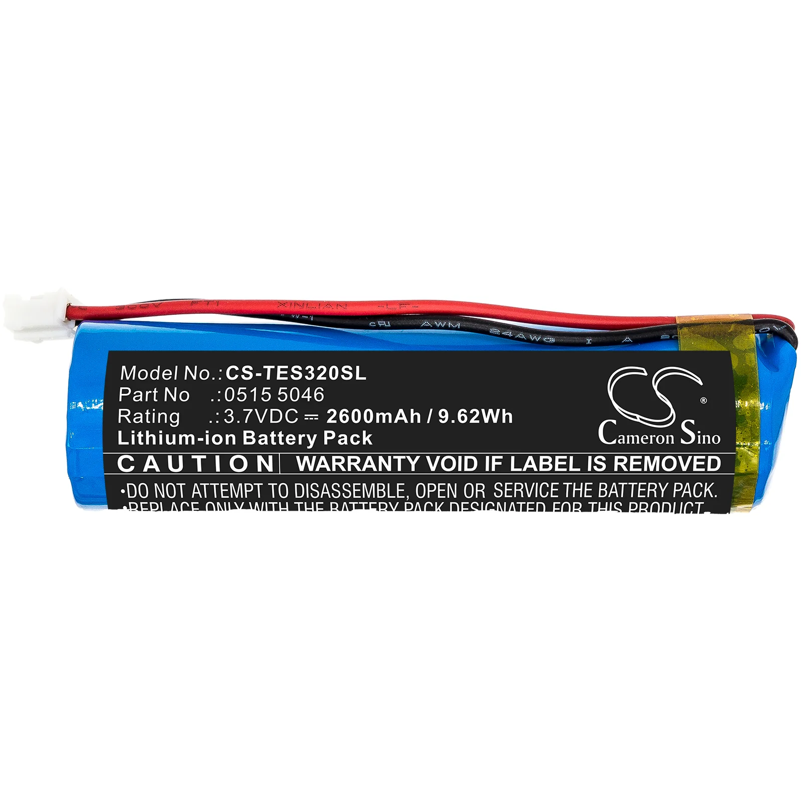 CS-TES320SL : Battery for Testo 320 Combustion Analyzer - Replaces Testo 0515 5046 - Image 5