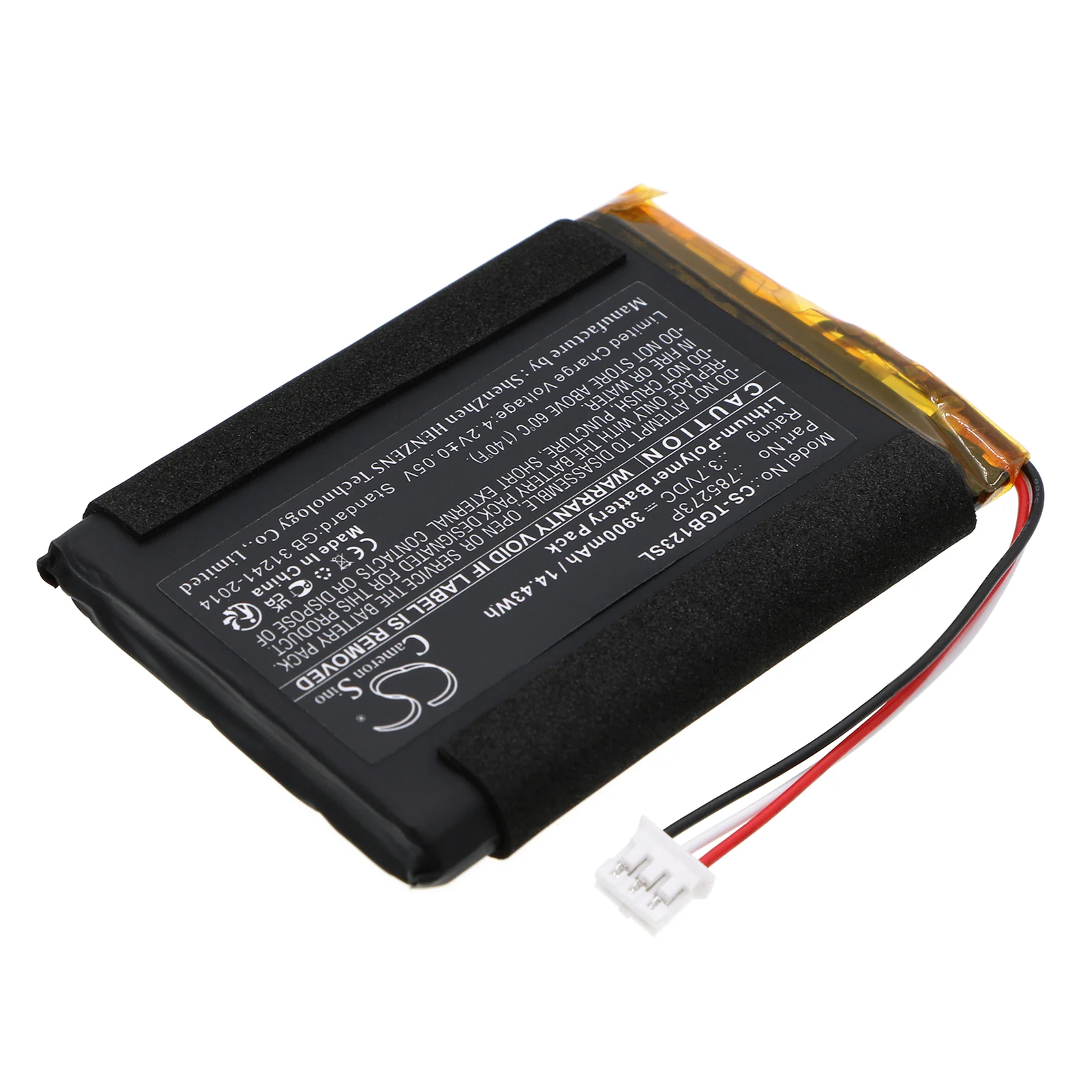 CS-TGB123SL : Battery for Tigermedia Tigerbox Touch, 1233, Tigerbox Touch Radio Play Box - Replaces Tigermedia 785273P - Image 4
