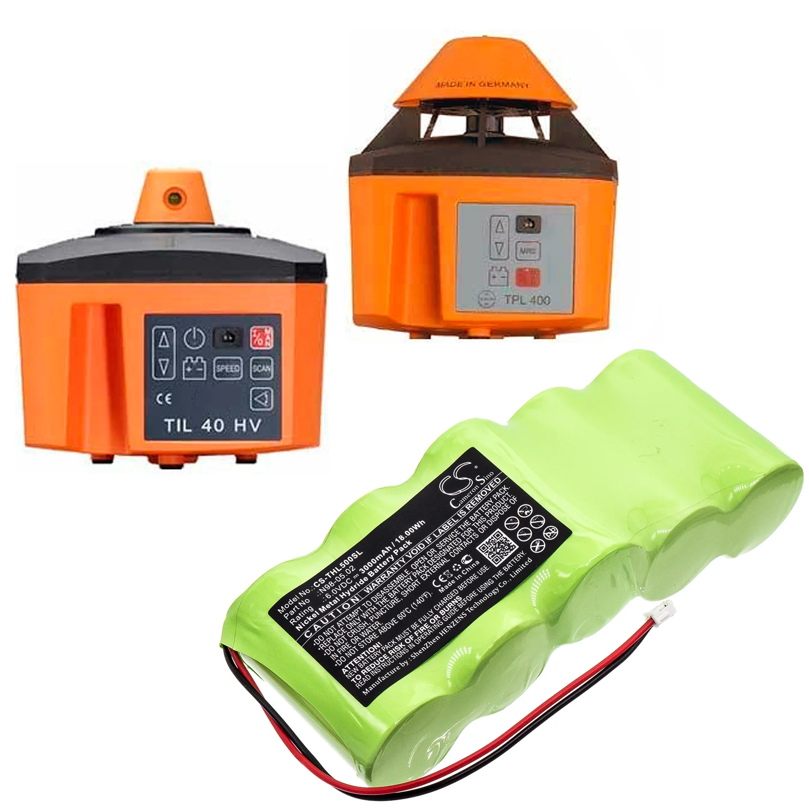 CS-THL500SL : Battery for Theis Laser TPL 50 HV, Laser TPL 400, Laser TIL 40 and others - Replaces Theis N98-05.02 - Image 6