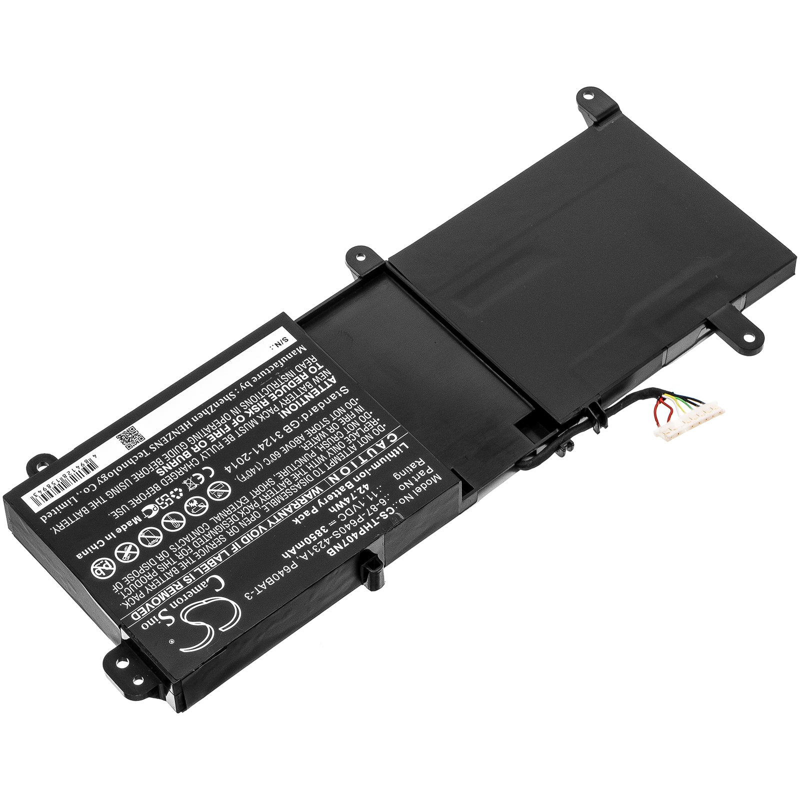 CS-THP407NB : Battery for Schenker XMG P407-DRH, XMG P407-PSD, XMG P407-RQK and others - Replaces Thunderobot 6-87-P640S-4231A, P640BAT-3 - Image 2