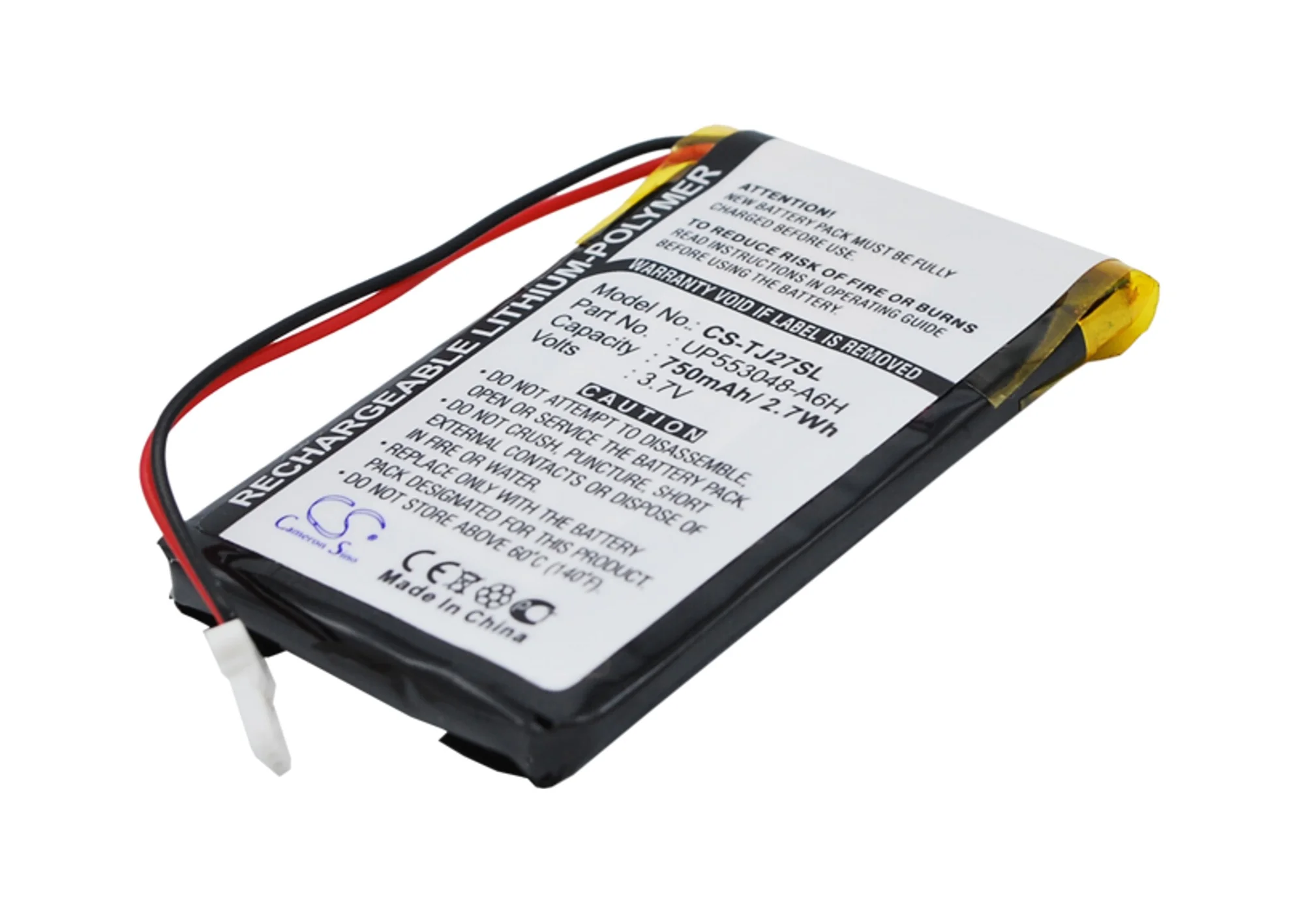 CS-TJ27SL : Battery for Sony Clie PEG-TJ27, Clie PEG-TJ37 - Replaces Sony UP553048-A6H - Image 2