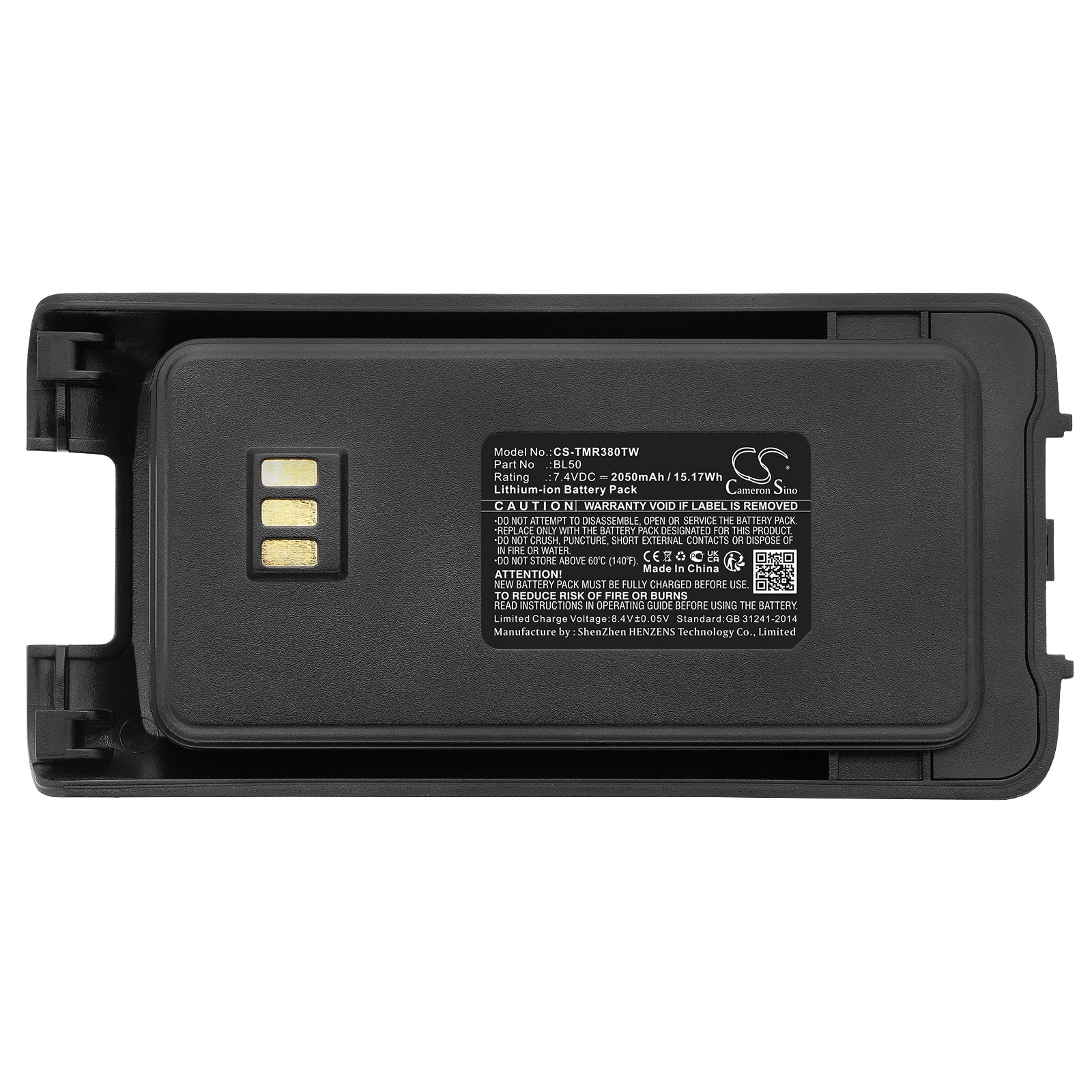 CS-TMR380TW : Battery for Smartcom SC-280, SC-380 - Replaces Retevis BL50 - Image 5