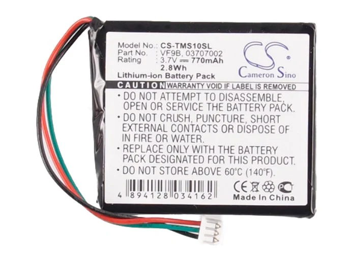 CS-TMS10SL : Battery for TomTom Start, Start2, 1EX00 and others - Replaces TomTom VF9B, AHL03707002, AHL03706001 and others - Image 6