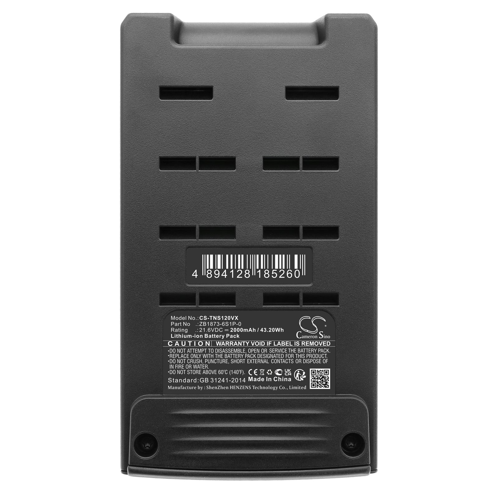 CS-TNS120VX : Battery for Tineco Pure One S12, Pure One S12 Pro, S1 and others - Replaces Tineco ZB1873-6S1P-0, ZB1873-6S1P-03 - Image 5