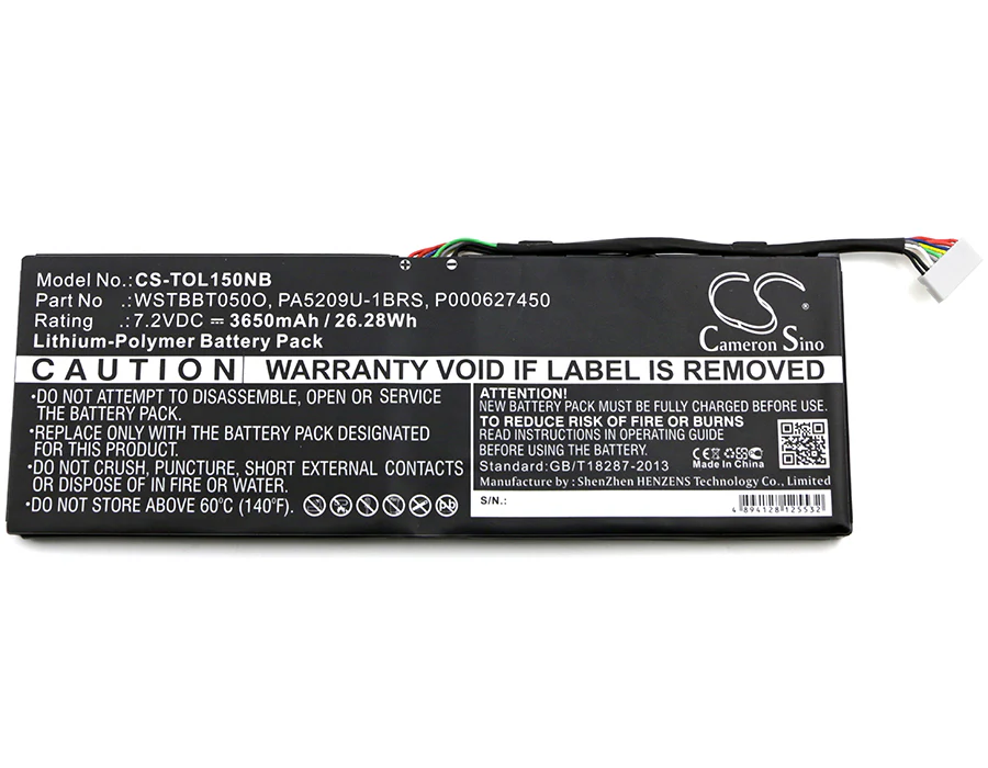 CS-TOL150NB : Battery for Toshiba Satellite L10T, Satellite L10W, Satellite L10W-B and others - Replaces Toshiba PA5209U-1BRS, WSTBBT050O, P000627450 - Image 3