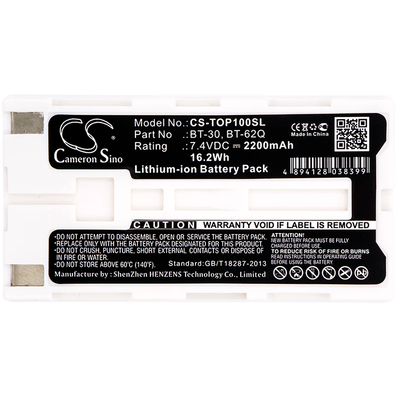 CS-TOP100SL : Battery for Topcon Field Controller FC100, Field Controller FC2000, FC100 and others - Replaces Sokkia BT-66Q - Image 3