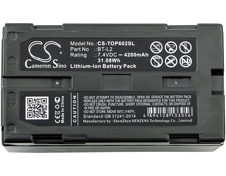 CS-TOP602SL : Battery for Topcon ES Total Station, ES-600G, ES-602 and others - Replaces Topcon BT-L2 - Image 3