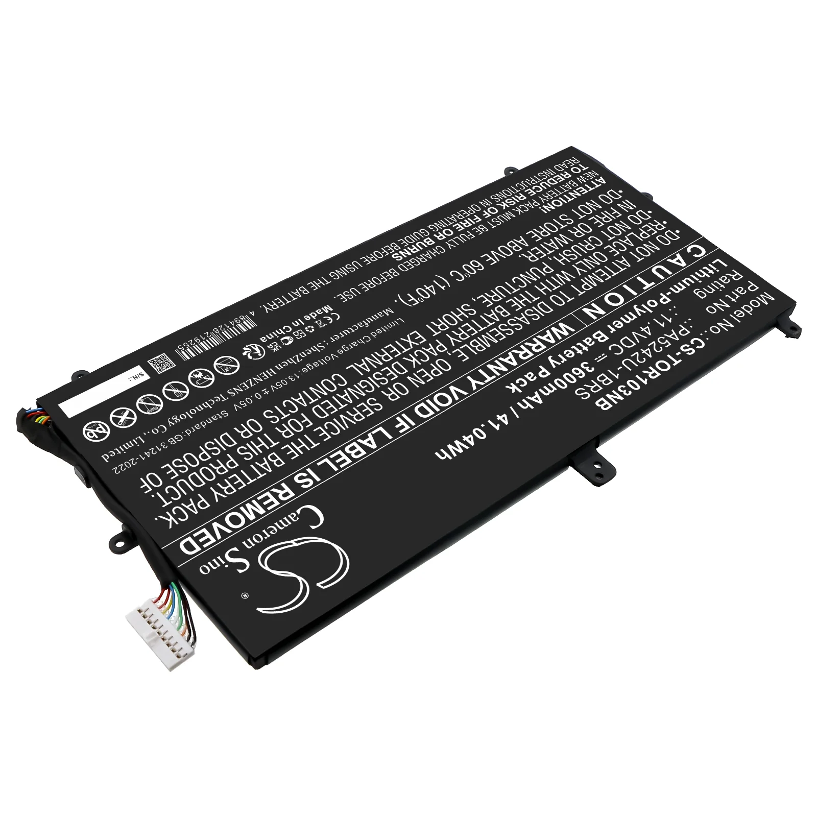 CS-TOR103NB : Battery for Toshiba Satellite P20W-C, Satellite Radius 12 P20W-C, Satellite Radius 12 P20W-C-103 and others - Replaces Toshiba PA5242U-1BRS - Image 6