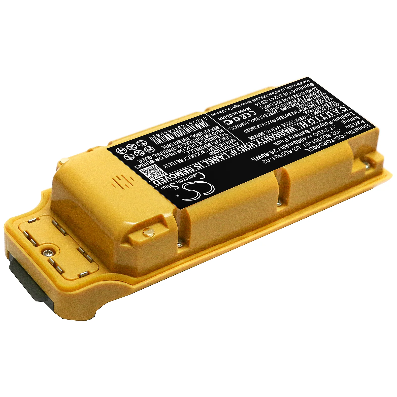CS-TOR300SL : Battery for Topcon GR-3, GR-5 - Replaces Topcon 02-850901-01, 02-850901-02 - Image 2