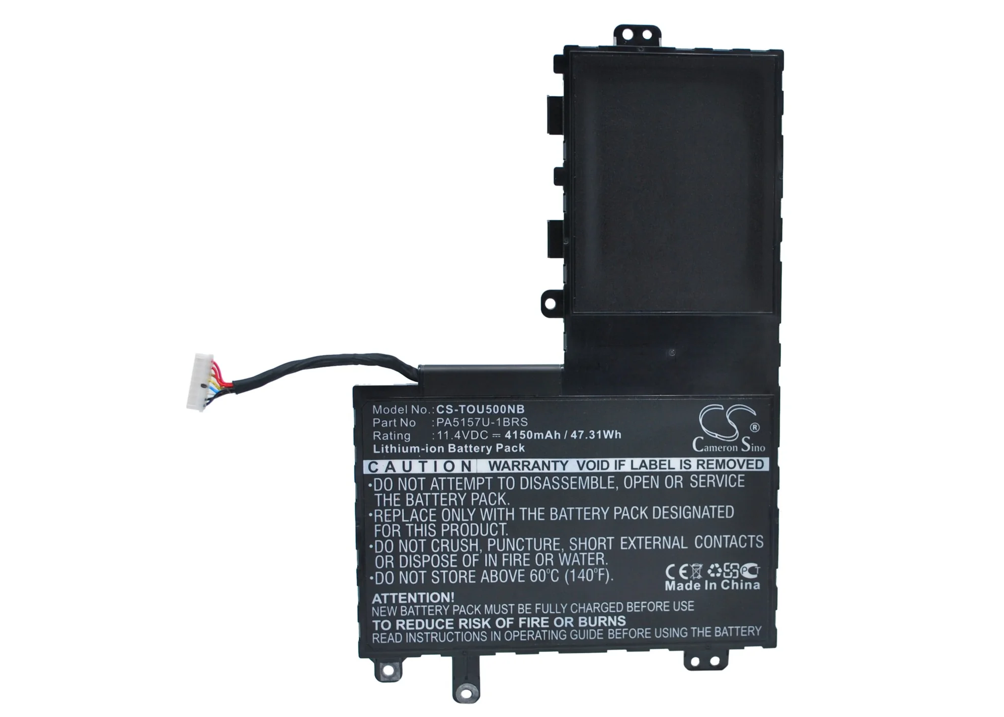 CS-TOU500NB : Battery for Toshiba Satellite U40T-A, Satellite M40-A, Satellite M50-A and others - Replaces Toshiba PA5157U-1BRS, P31PE6-06-N01 - Image 5