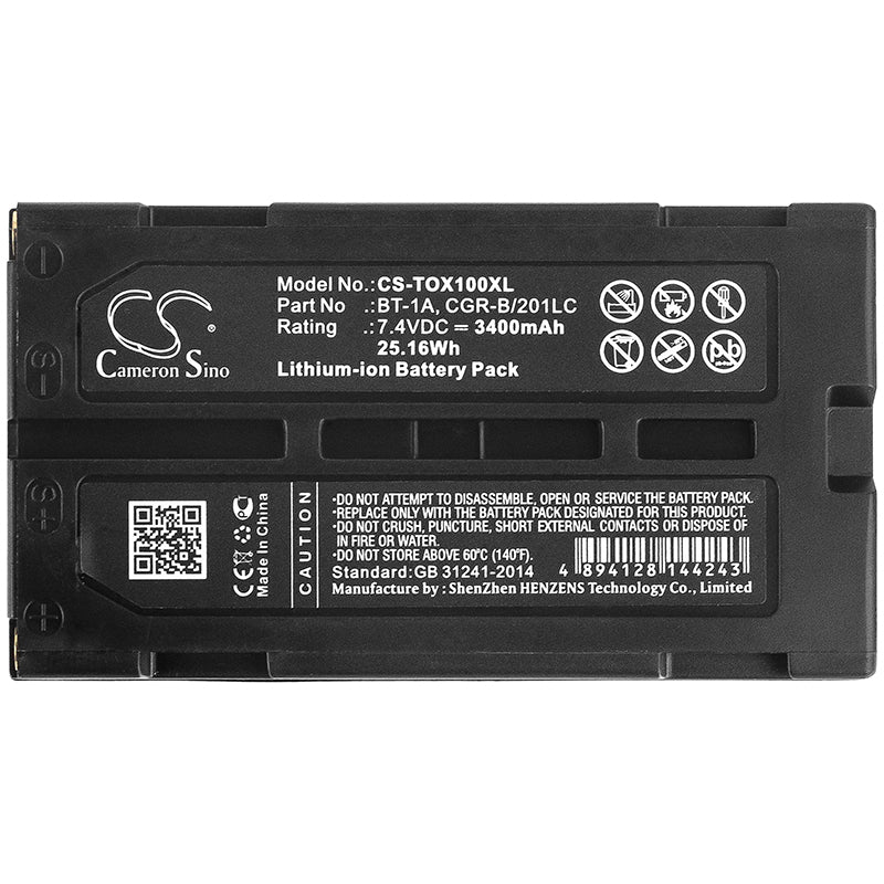 CS-TOX100XL : Battery for Topcon SX-1, GP-SX1 - Replaces Topcon BT-1A, CGR-B/201LC - Image 3