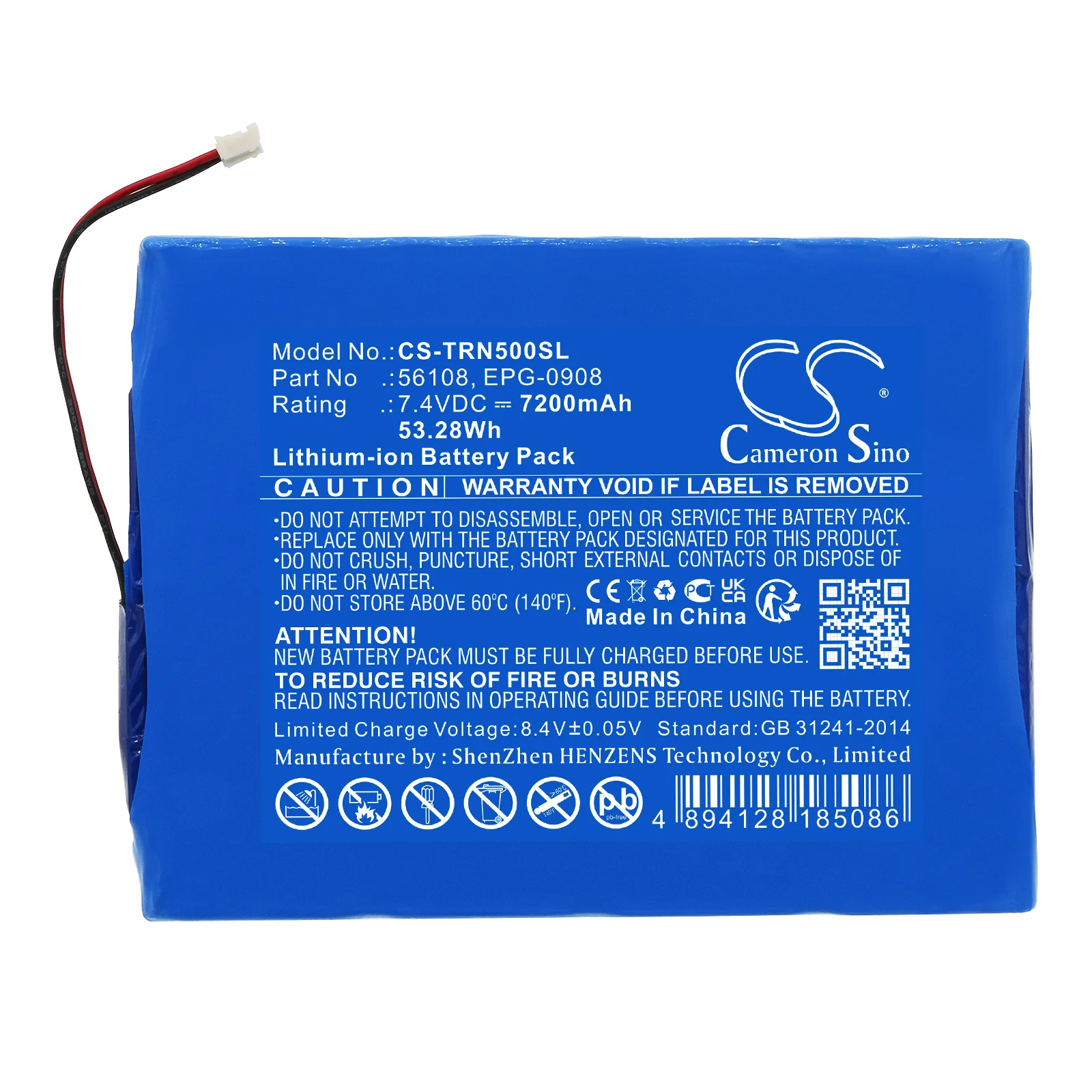 CS-TRN500SL : Battery for Trimble GPS Net R5, 67668-20, GPS Net R9 - Replaces Trimble 56108, EPG-0908 - Image 3