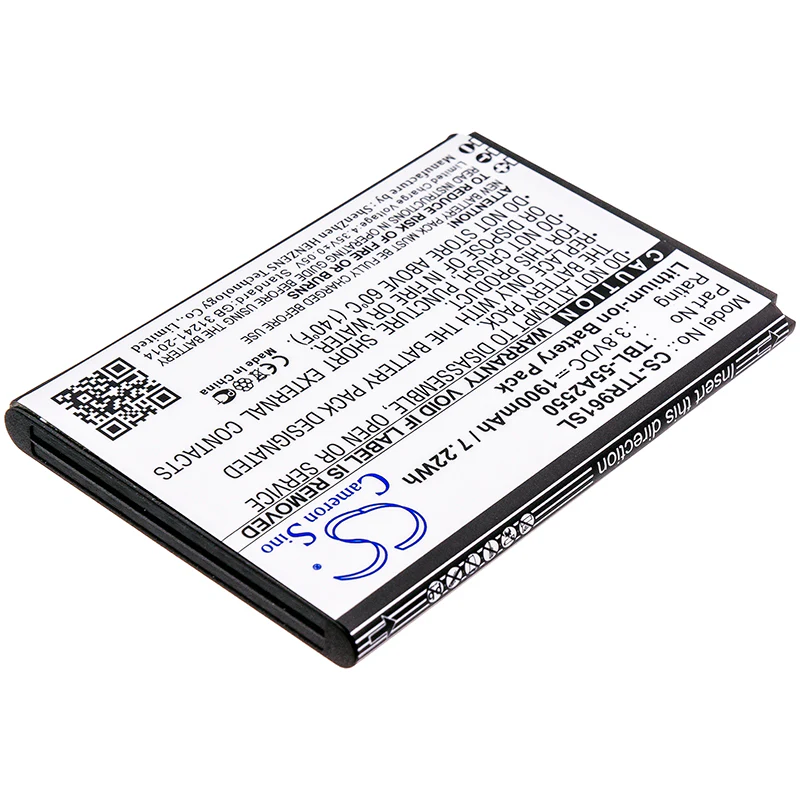 CS-TTR961SL : Battery for TP-Link TL-TR961, M7350, M7350 Ver 2 - Replaces TP-Link TBL-55A2550 - Image 2