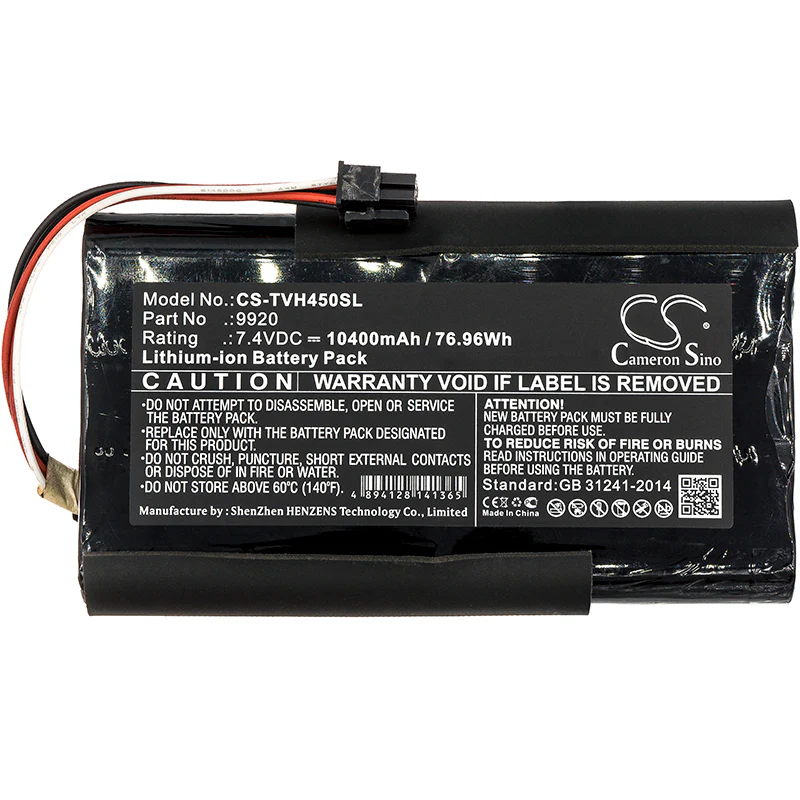 CS-TVH450SL : Battery for Televes H45, H60 - Replaces Televes 9920, 2ICR18/65-4x088 - Image 3