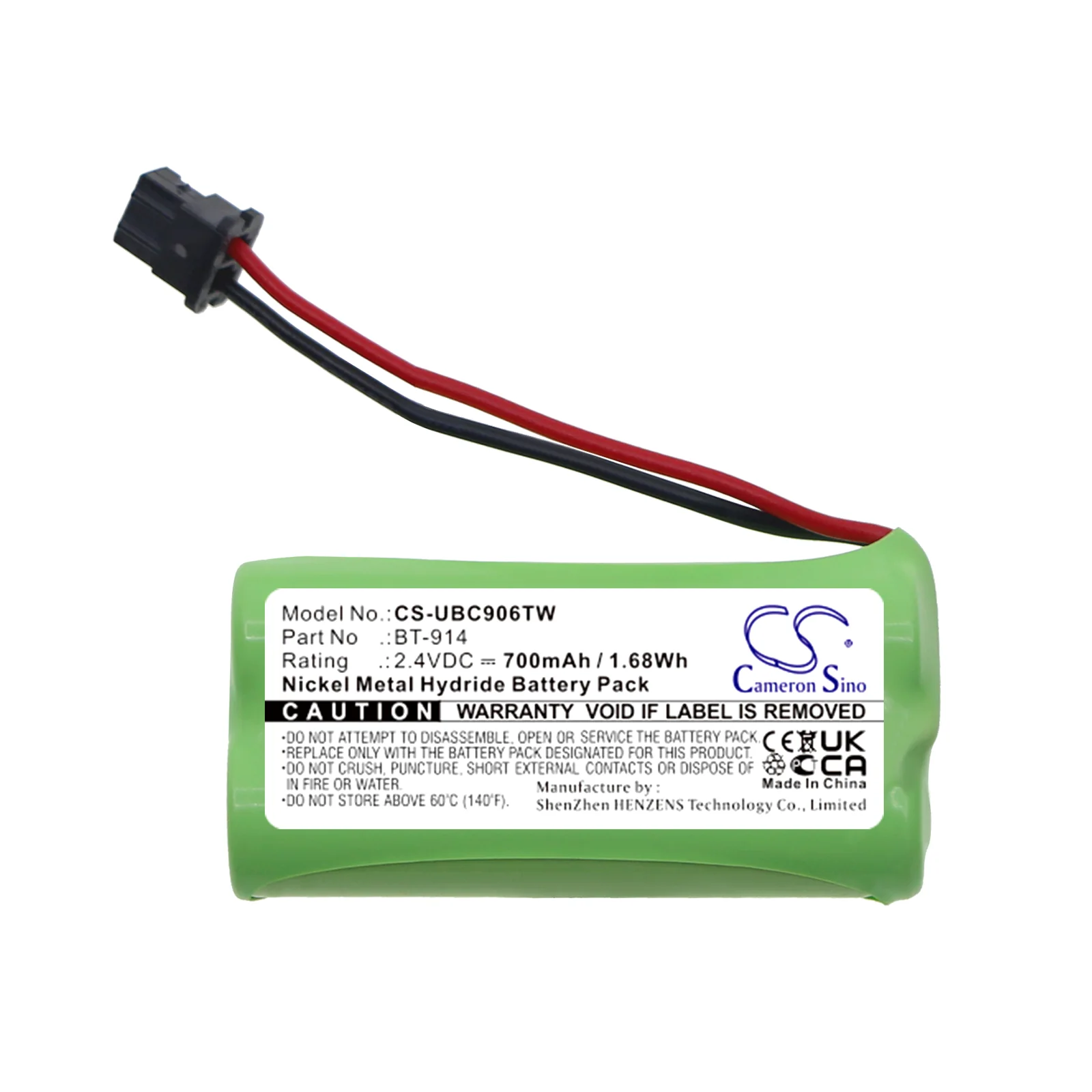 CS-UBC906TW : Battery for President Liberty Mic - Replaces President BT-914 - Image 3