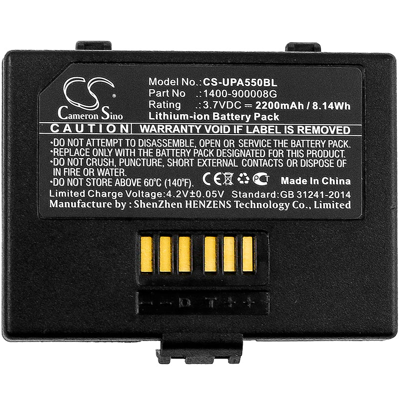 CS-UPA550BL : Battery for Unitech PA550 - Replaces Unitech 1400-900008G - Image 3