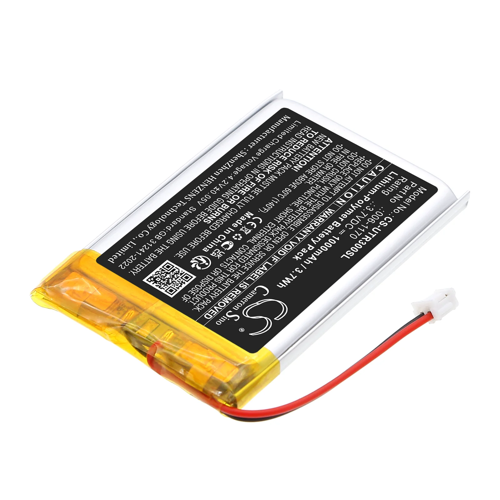 CS-UTR300SL : Battery for UltraCOM UltraCOM2, UltraCOM3, UltraCOM4 and others - Replaces UltraCOM 006-1170 - Image 2