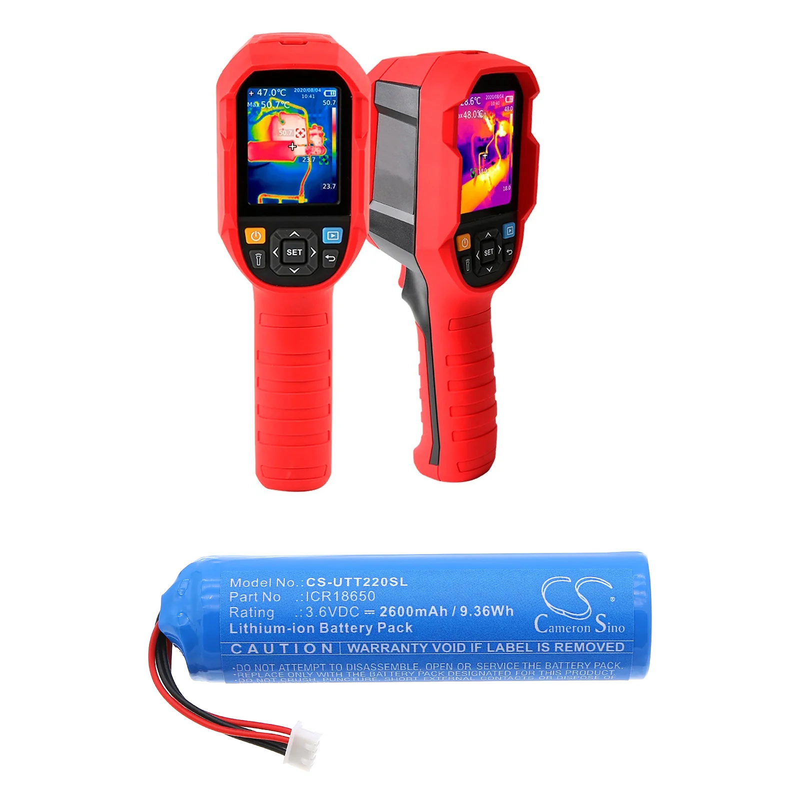 CS-UTT220SL : Battery for UNI-T UTi220B, UTi220B Heavy Duty Thermal Camera, UTi22A and others - Replaces UNI-T ICR18650 - Image 5