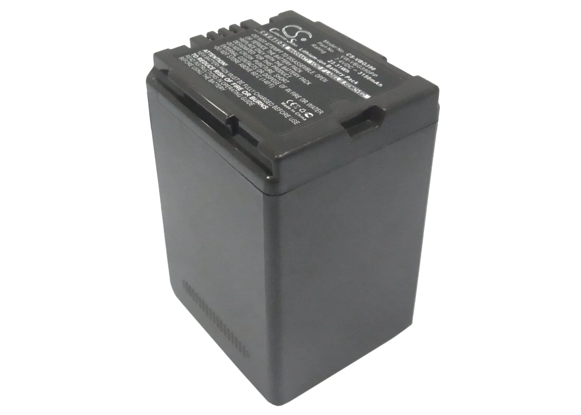 CS-VBG390 : Battery for Panasonic AG-HMC40, AG-HMC70, AG-HMC150 and others - Replaces Panasonic VW-VBG390, VW-VBG390K, VW-VBG390E and others - Image 4