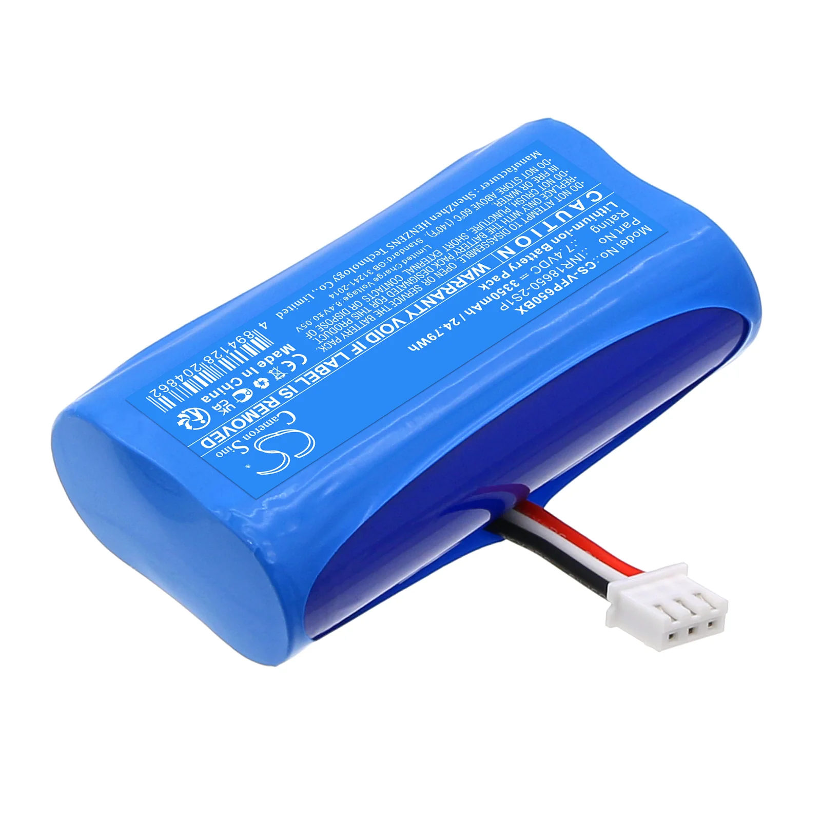 CS-VFP650BX : Battery for VeriFone T650p - Replaces VeriFone INR18650-2S1P - Image 4
