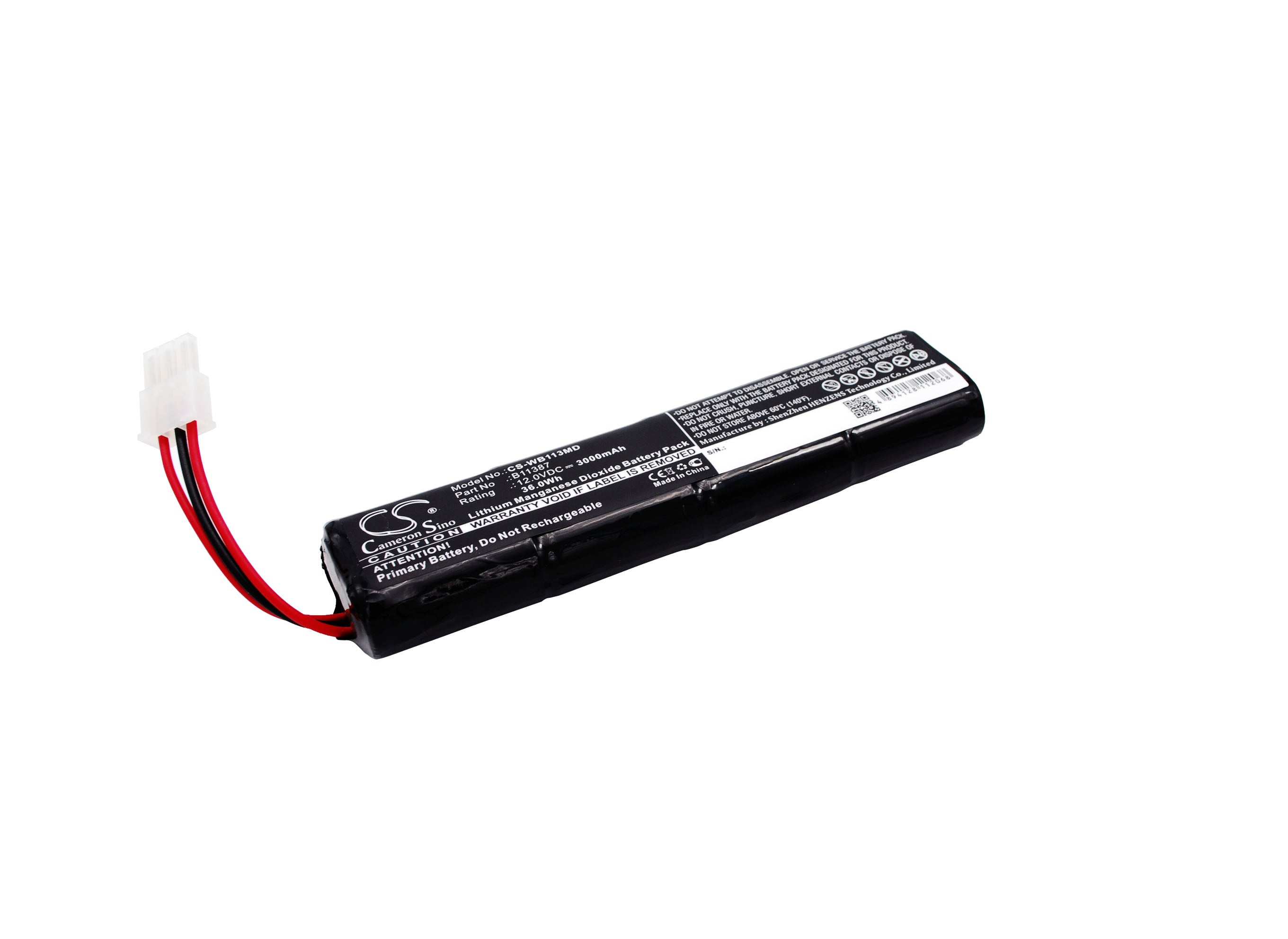 CS-WB113MD : Battery for Schiller America AED 10 Jump Start - Replaces Welch-Allyn B11387, 00185-2, 8000-0807-01 and others - Image 4
