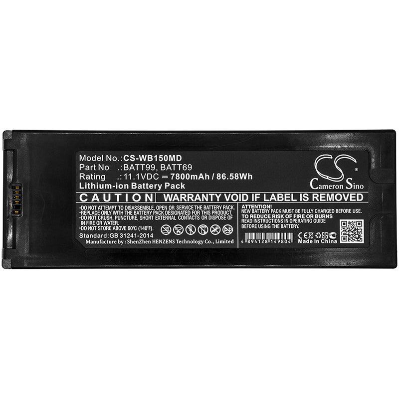 CS-WB150MD : Battery for Welch-Allyn Connex 6000 Vital Signs Monitor, Connex Spot, Connex Spot Vital Signs 7100 and others - Replaces Welch-Allyn BATT69, BATT99 - Image 3