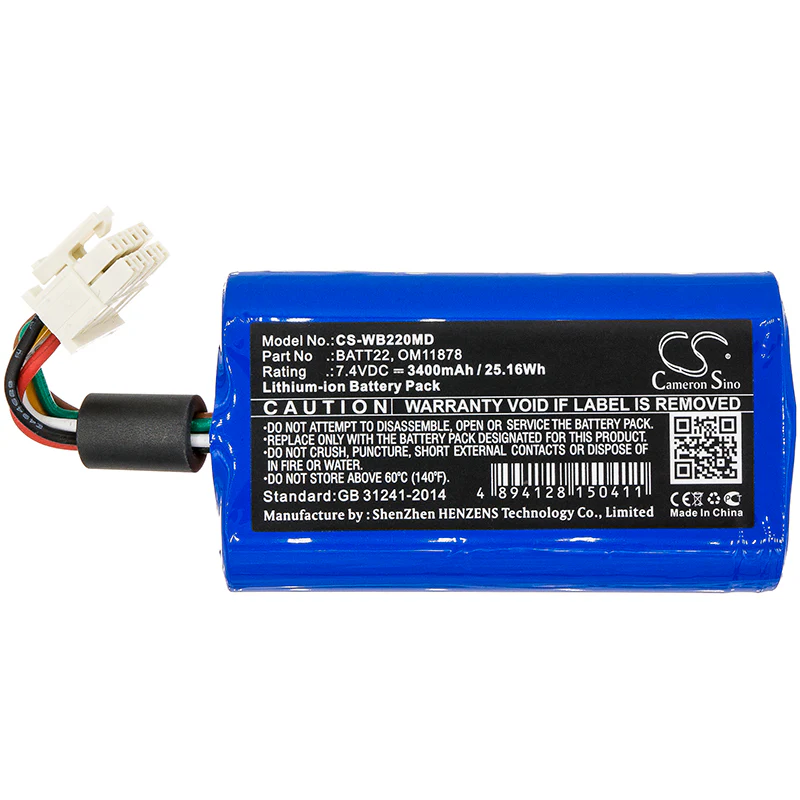CS-WB220MD : Battery for Welch-Allyn Connex Spot Monitor, Grason-Stadler, Protocol and others - Replaces Welch-Allyn BATT22, OM11878, 901000 and others - Image 3