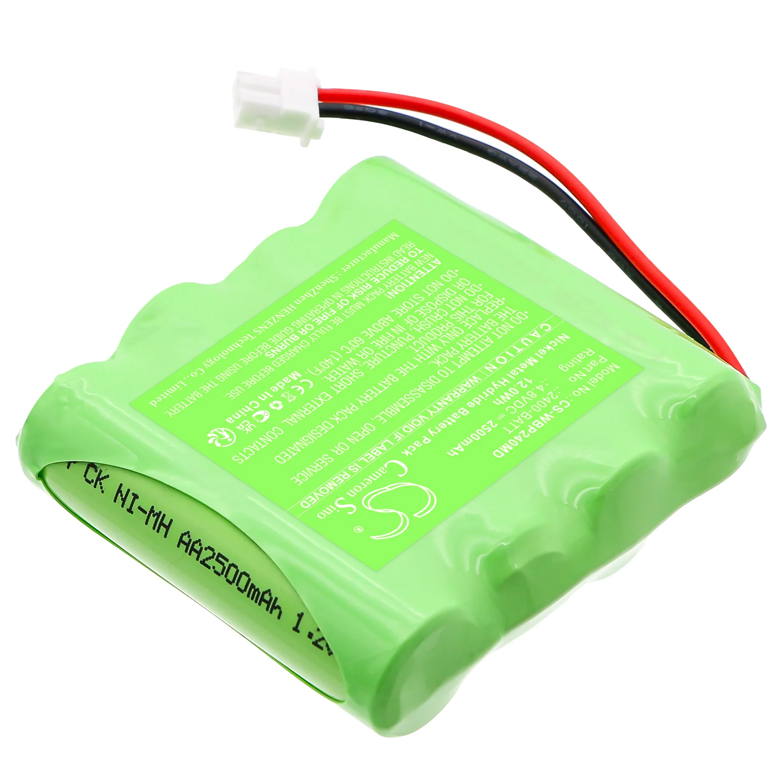 CS-WBP240MD : Battery for Welch-Allyn ProBP2400 blood pressure monitor - Replaces Welch-Allyn 110969-O, 2400-BATT