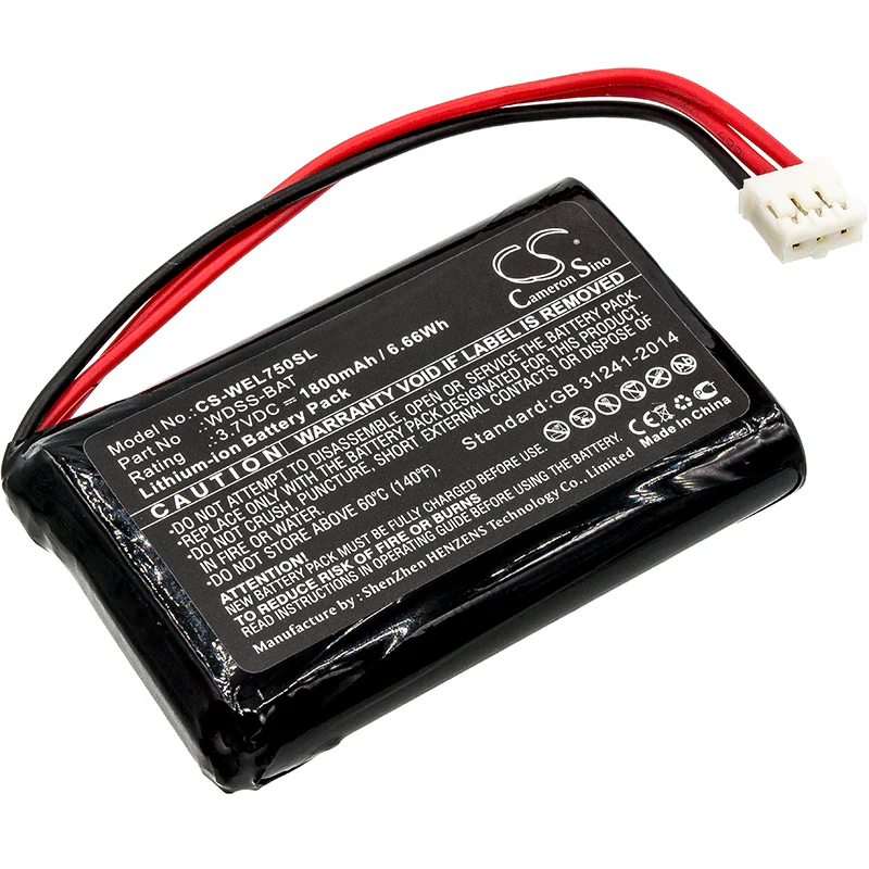 CS-WEL750SL : Battery for Vernier Wireless Dynamics Sensor System - Replaces Vernier WDSS-BAT - Image 2