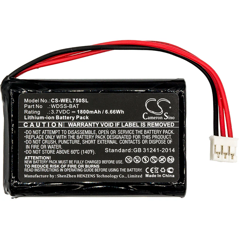 CS-WEL750SL : Battery for Vernier Wireless Dynamics Sensor System - Replaces Vernier WDSS-BAT - Image 4