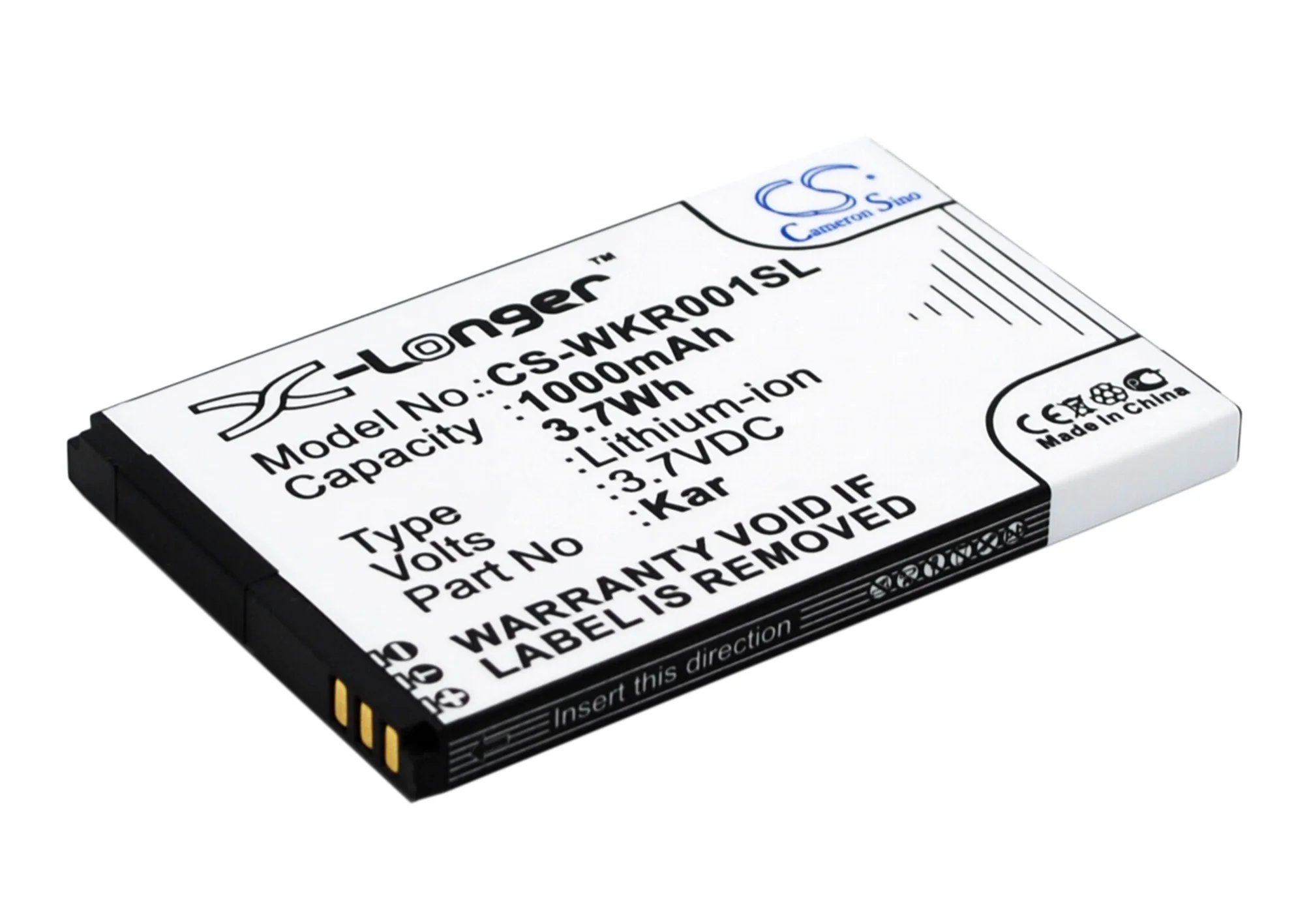 CS-WKR001SL : Battery for Wiko KAR, KaWa, FiJi - Replaces Wiko Kar, FiJi, KaWa - Image 2