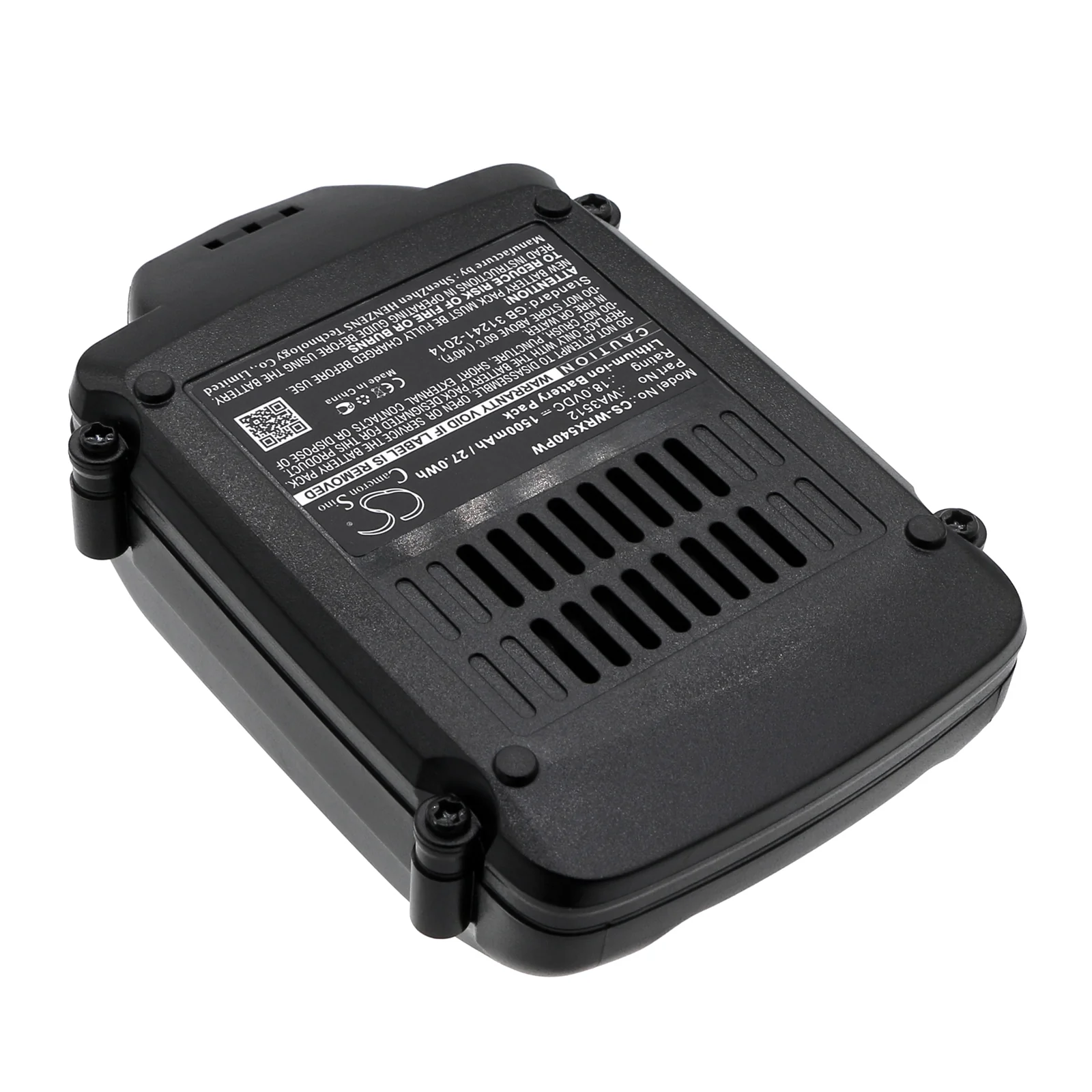 CS-WRX540PW : Battery for AL-KO Trimmer GTLi 18V Comfort, Rasentrimmer GTLi - Replaces Worx WA3551.1, WA3572, WA3512 and others - Image 2