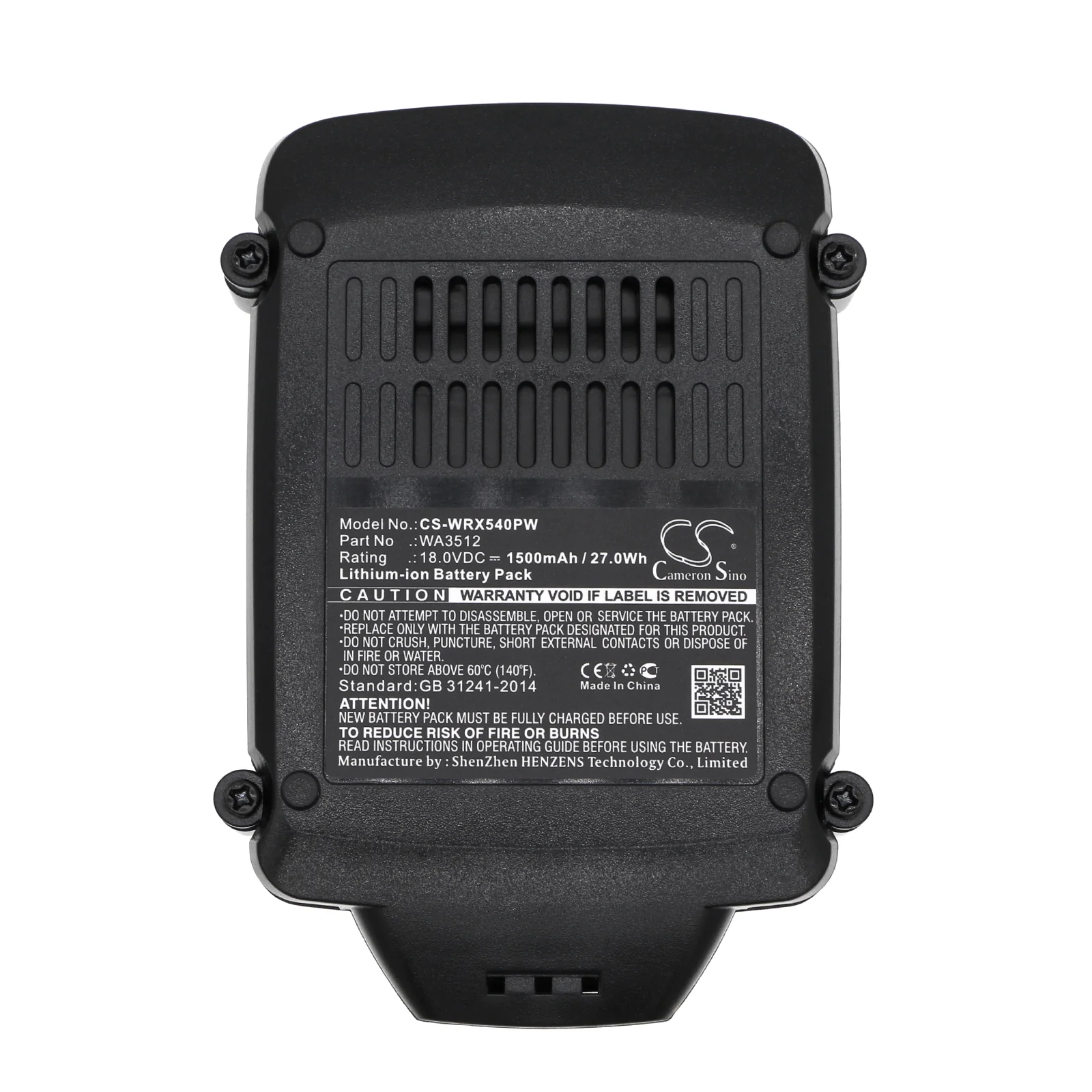 CS-WRX540PW : Battery for AL-KO Trimmer GTLi 18V Comfort, Rasentrimmer GTLi - Replaces Worx WA3551.1, WA3572, WA3512 and others - Image 5